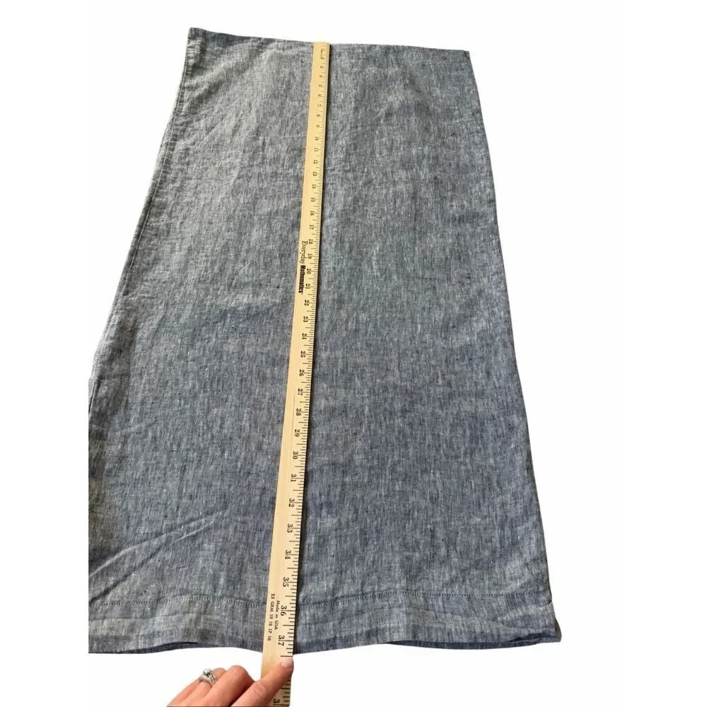 West Elm Set of 2 Pillowcases 20 x 40” Flax‎ Linen Gray EUC